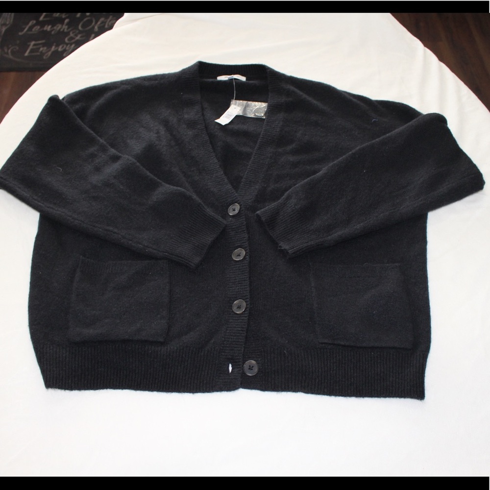 Madewell Black Cardigan Sweater size XL